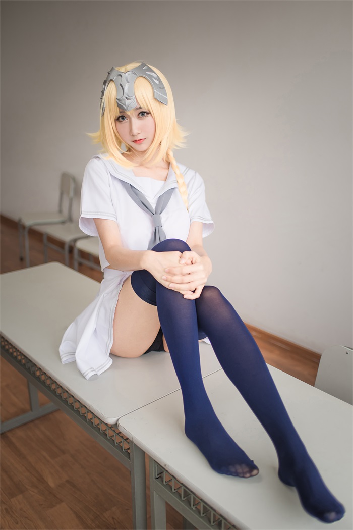 网红Coser@木绵绵OwO - 贞德（白）[28P/50MB] 网红写真-第1张