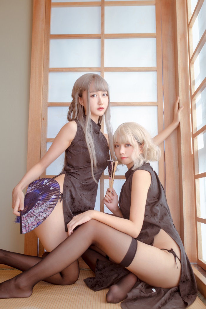 网红Coser@木绵绵OwO &小野妹子-魔女旗袍 [24P/204MB] 网红写真-第2张