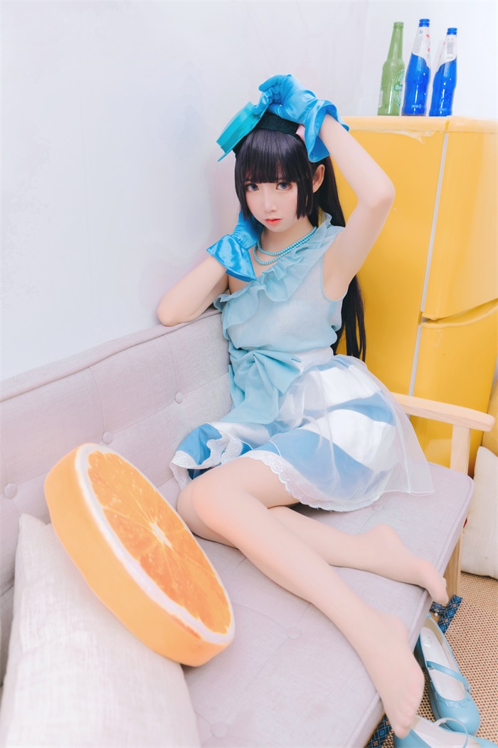 人气动漫Coser@面饼仙儿 打歌服黑猫[12P/128MB] 网红写真-第1张