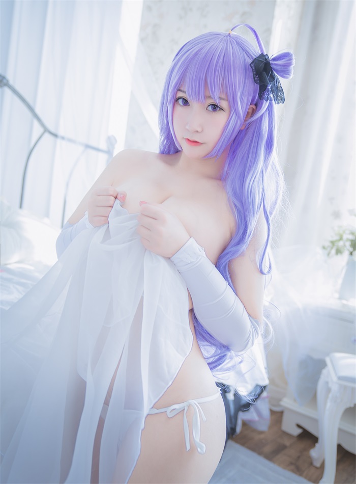 人气动漫Coser@猫九酱sakura 碧蓝誓约 婚沙COS [95P/170MB] 网红写真-第2张