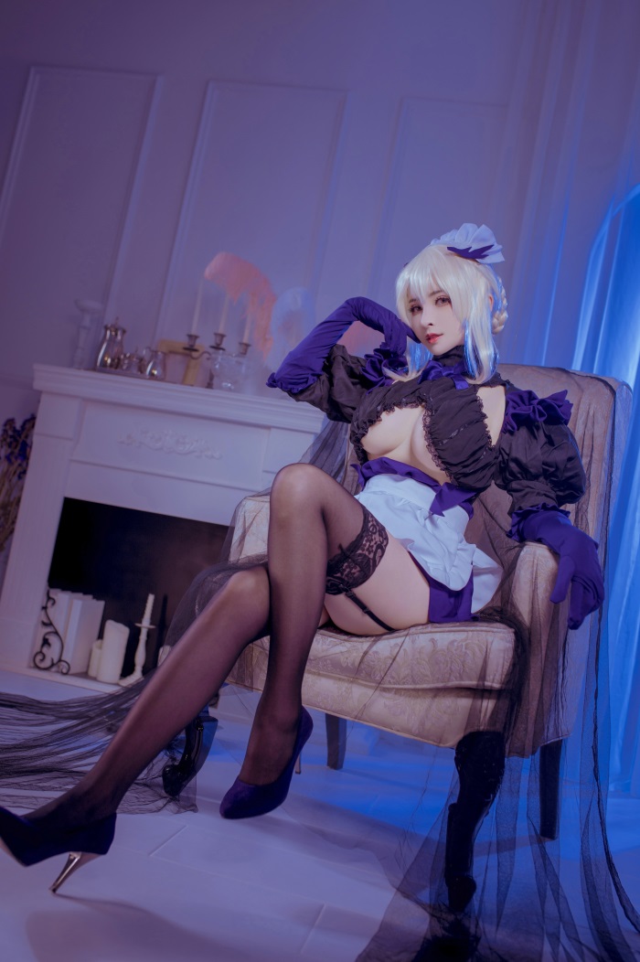 知名动漫Coser@rioko凉凉子 黑枪呆女仆 [26P/1V/328MB] 网红写真-第2张