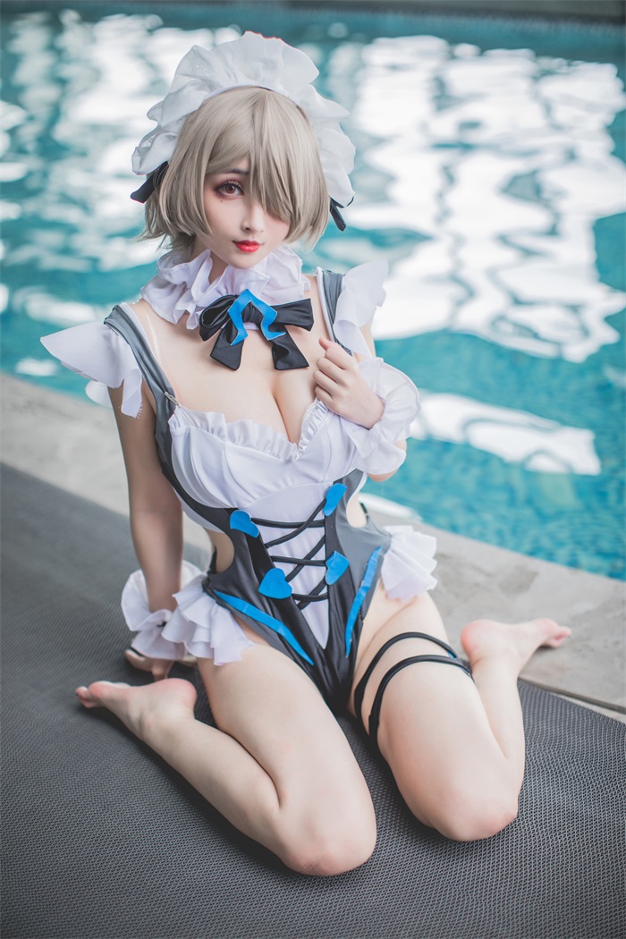 知名动漫Coser@rioko凉凉子 丽塔泳装 [28P/1V/380MB] 网红写真-第1张