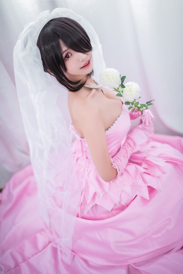 人气动漫Coser@鳗鱼霏儿 - 狂三系列 婚纱 [14P/308MB] 网红写真-第3张