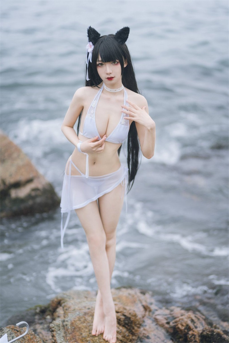 网红Coser@封疆疆v 爱宕泳装 [14P/130MB] 网红写真-第4张