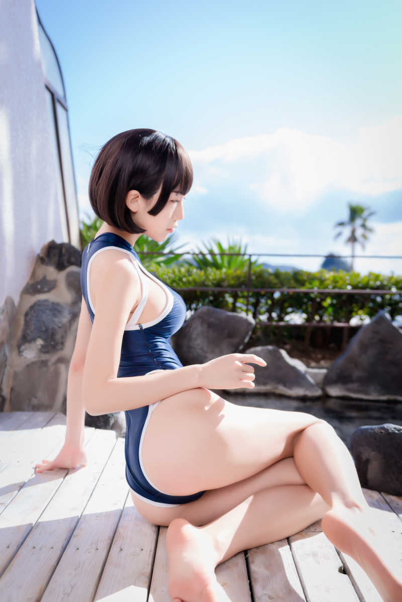 网红Coser@水淼aqua 竞泳水着 [40P/585MB] 网红写真-第2张