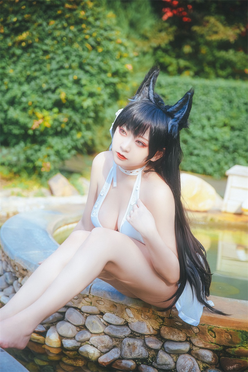 网红Coser@-桃夭葵- 犬泳衣 [15P/206MB] 网红写真-第1张