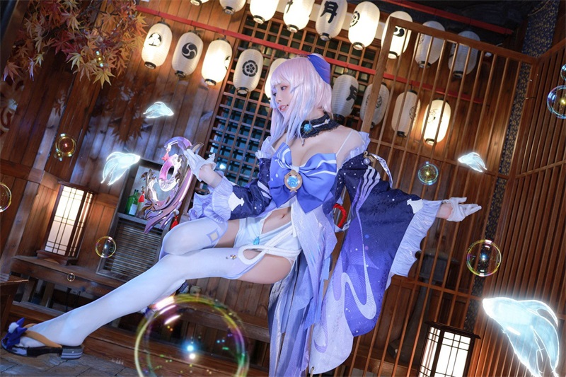 网紅Coser@水淼aqua 珊瑚宫心海  [50P/130MB] 网红写真-第4张