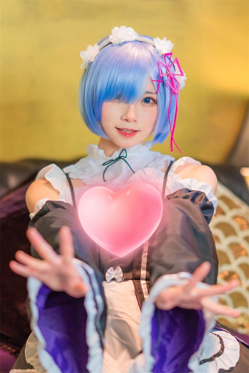 人气Coser@Kitaro_绮太郎 蕾姆[11P-7MB] 网红写真-第3张