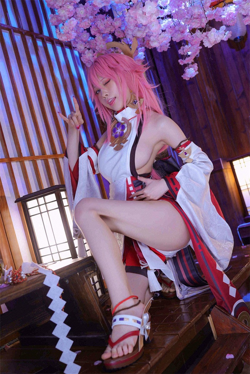 网紅Coser@水淼aqua 八重神子 [52P/136MB] 网红写真-第2张