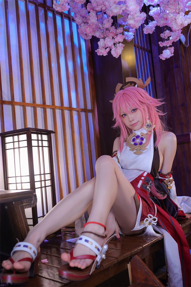 网紅Coser@水淼aqua 八重神子 [52P/136MB] 网红写真-第1张