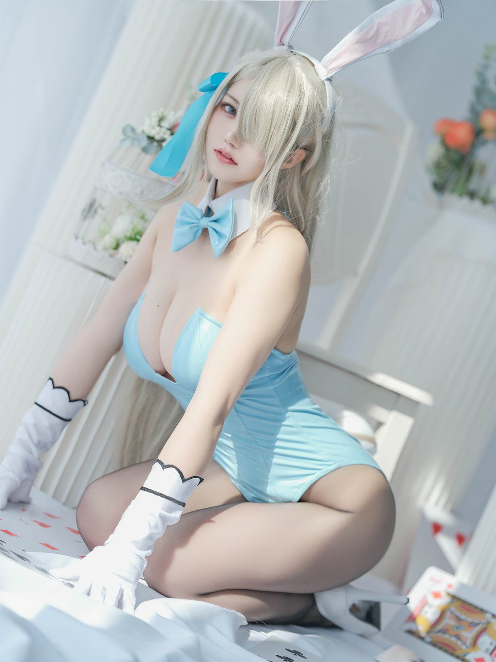 人气Coser@小仓千代w NO.031 明日奈兔女郎[22P-62.1M] 网红写真-第2张