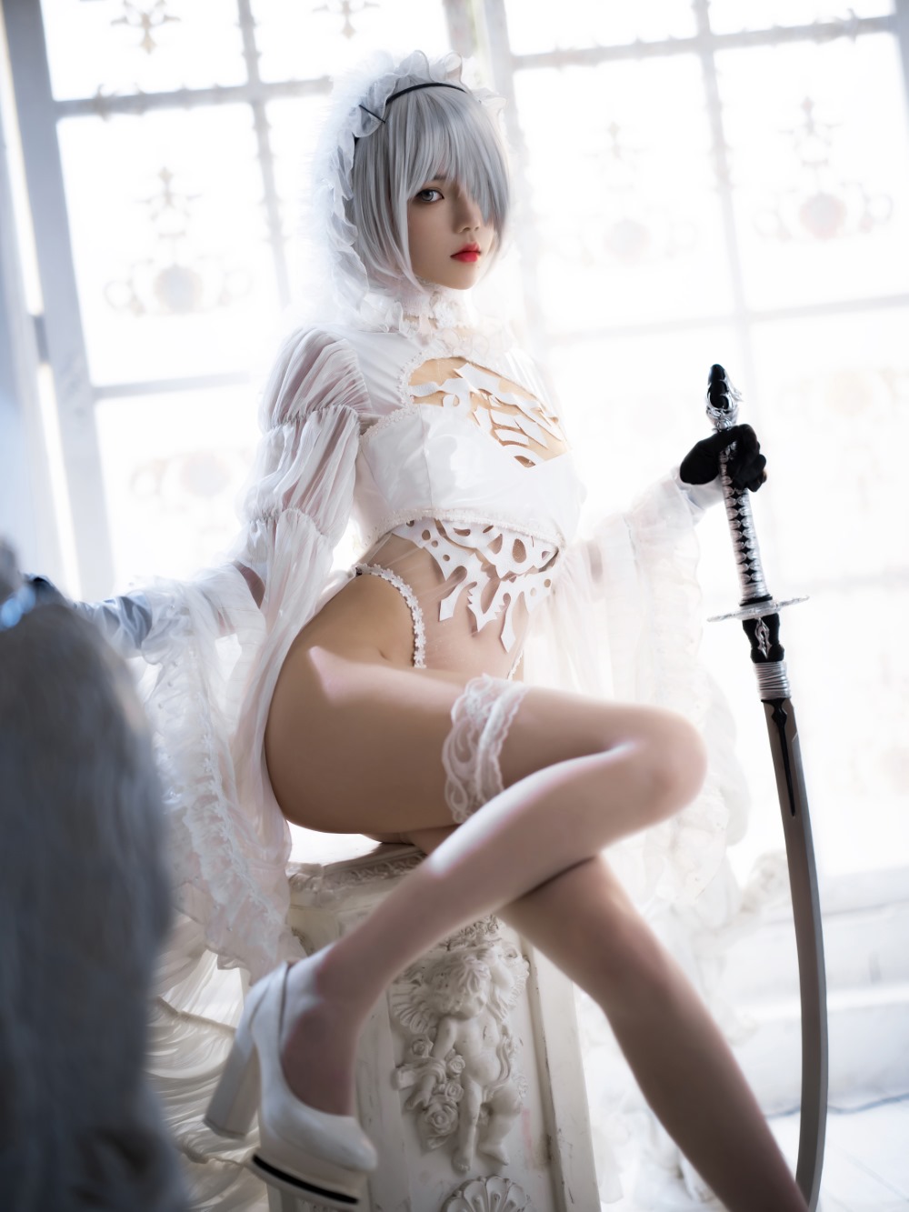 人气Coser@桜桃喵 2b花嫁 [69P/1.08G] 网红写真-第1张