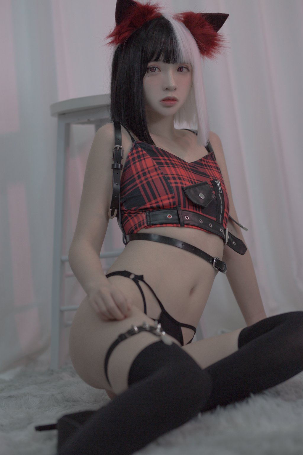 网红Coser@疯猫ss 红黑耳 [40P/566MB] 网红写真-第1张