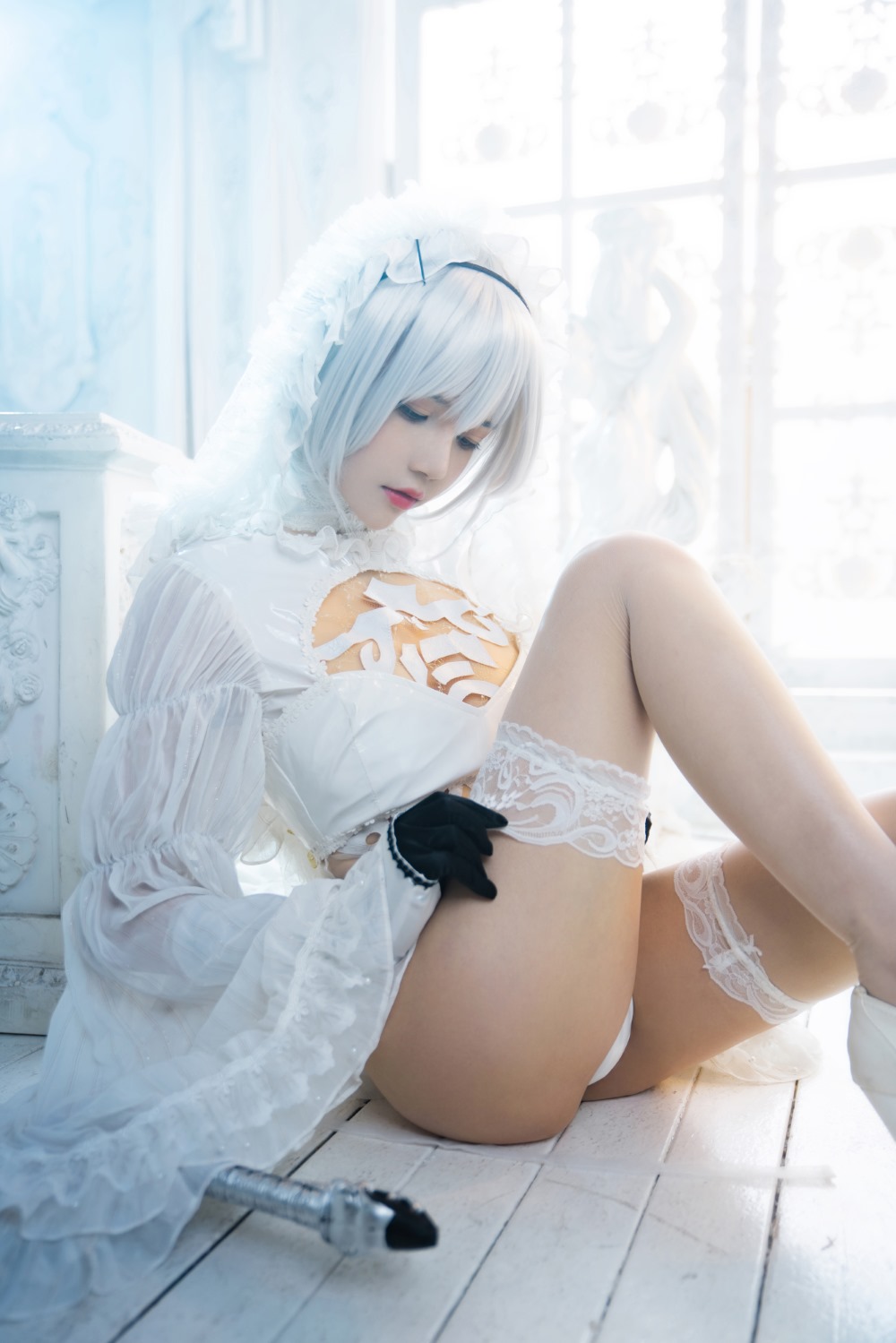 人气Coser@桜桃喵 2b花嫁 [69P/1.08G] 网红写真-第3张