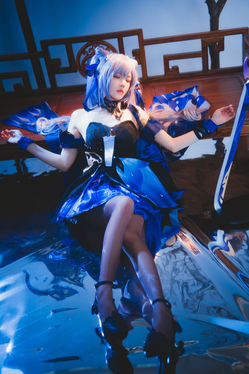 人气Coser@桜桃喵 刻晴 [29P/317MB] 网红写真-第4张