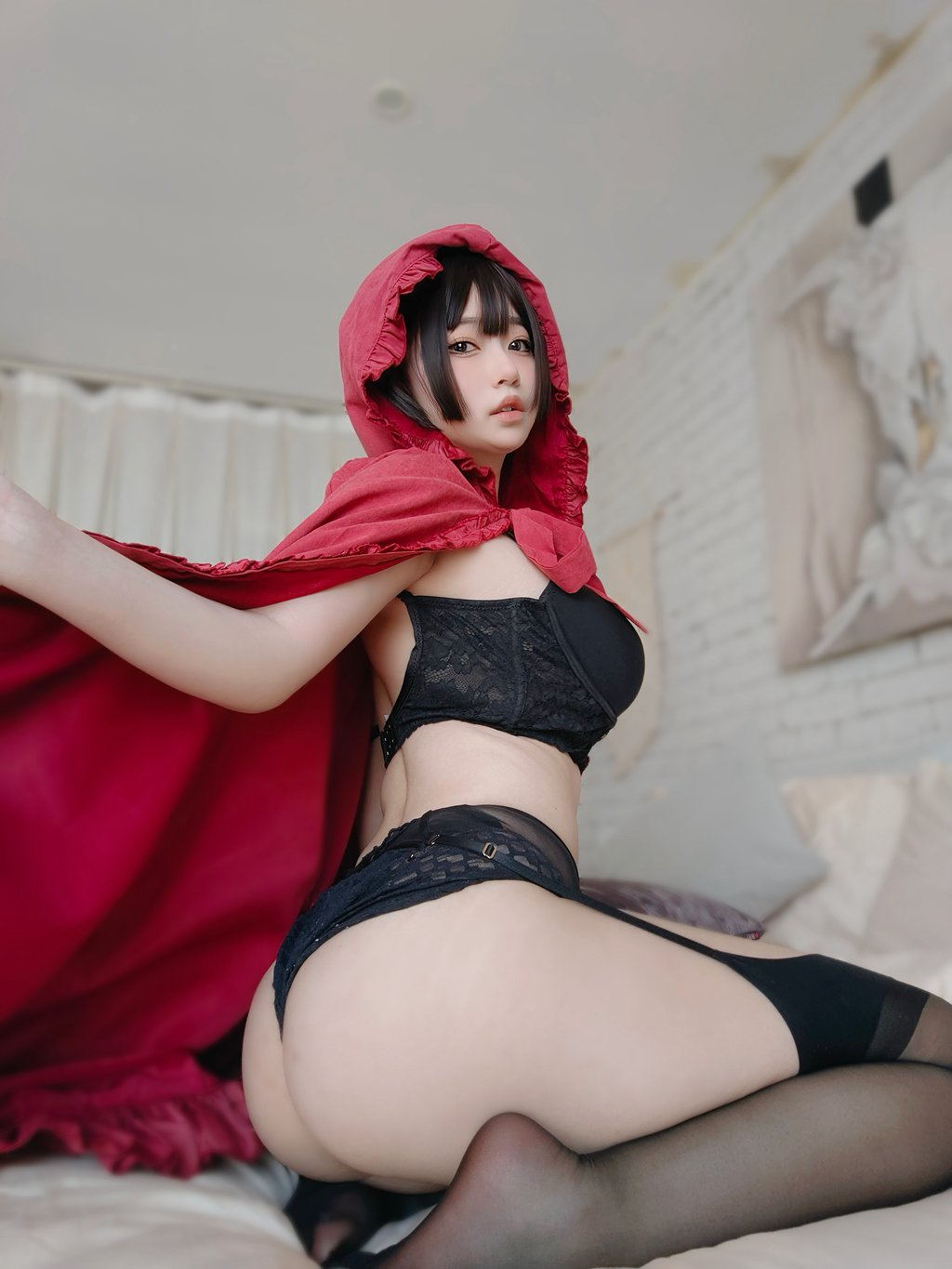 人气Coser@25.女主K 小红帽和红苹果 [86P-367M] 网红写真-第4张