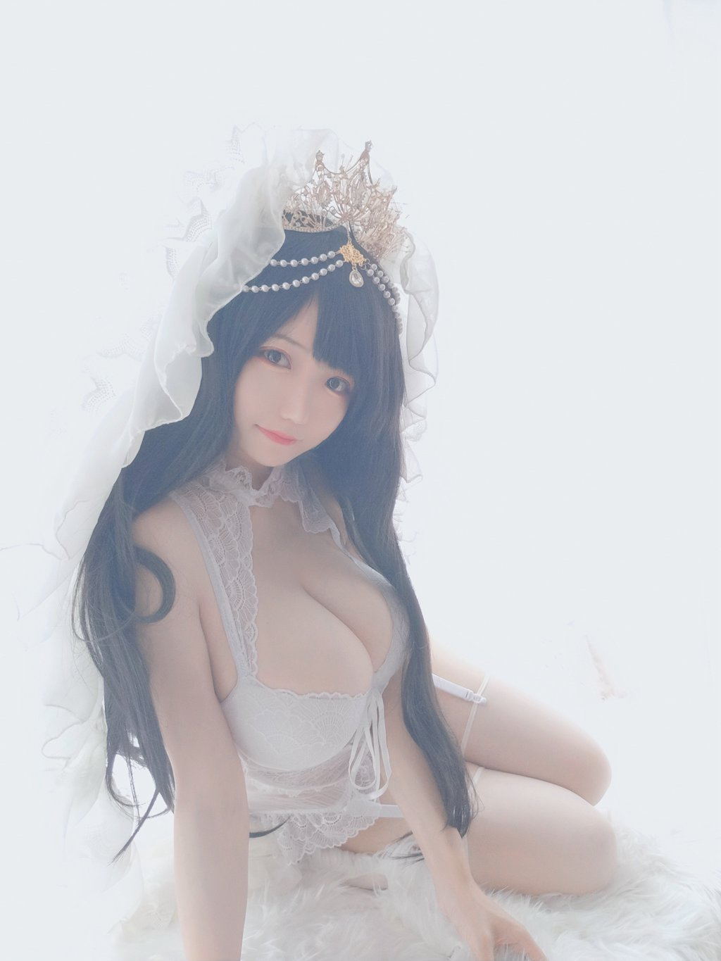 人气Coser@小仓千代w NO.032 – 可可爱爱花嫁 [32P-107MB] 网红写真-第3张