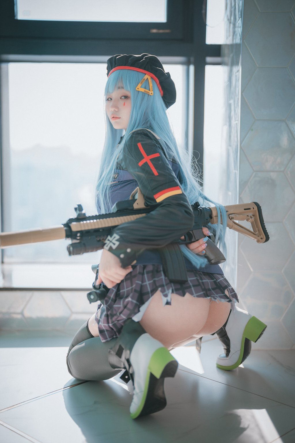 韩模写真@[DJAWA] NO.092 Mimmi – HK416 (Girls’ Frontline) [244P/4.41G] 其它写真-第4张