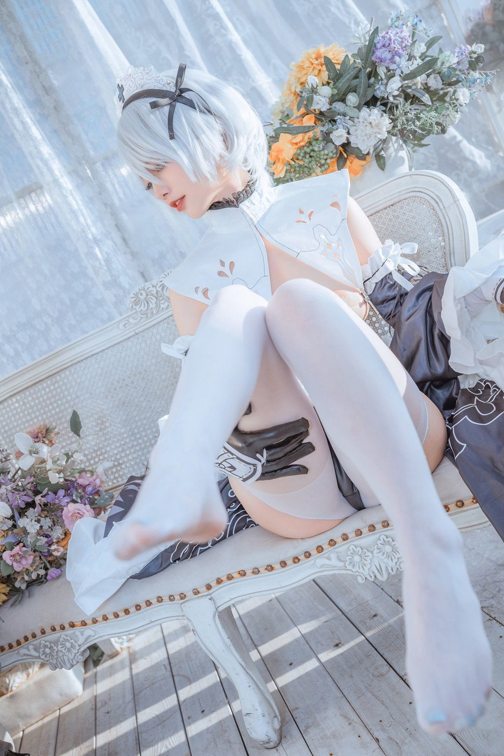 人气Coser@桃良阿宅 女仆2B [30P/237MB] 网红写真-第2张