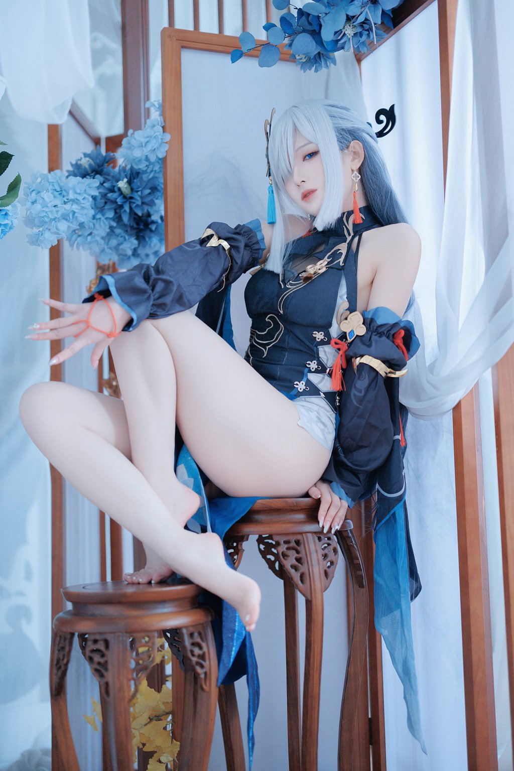 网紅Coser@封疆疆v 申鹤海灯节 [40P/399MB] 网红写真-第3张