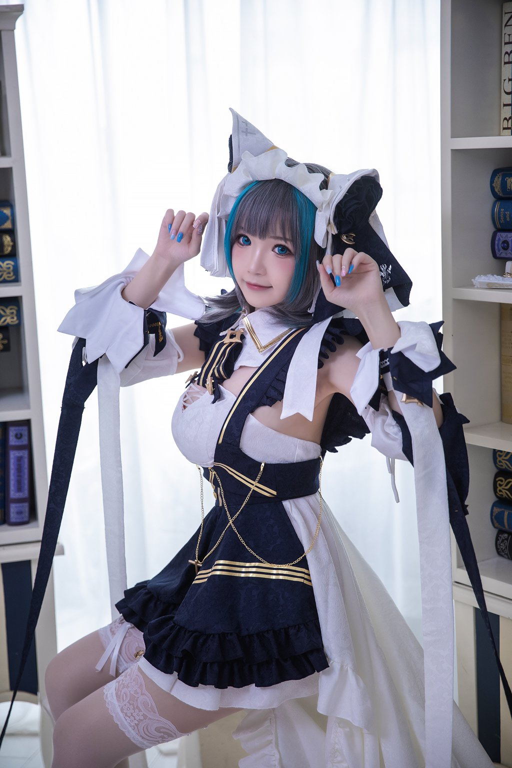 动漫博主@雪晴Astra Azure Lane 柴郡[17P/173MB] 网红写真-第1张