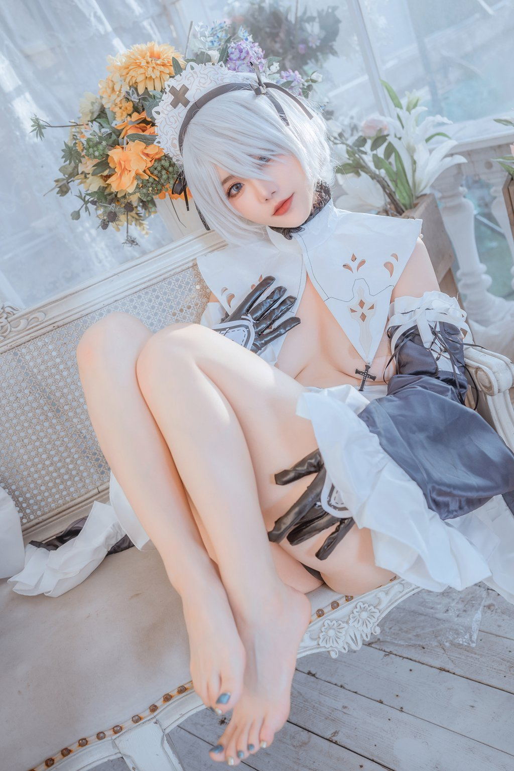 人气Coser@桃良阿宅 女仆2B [30P/237MB] 网红写真-第1张