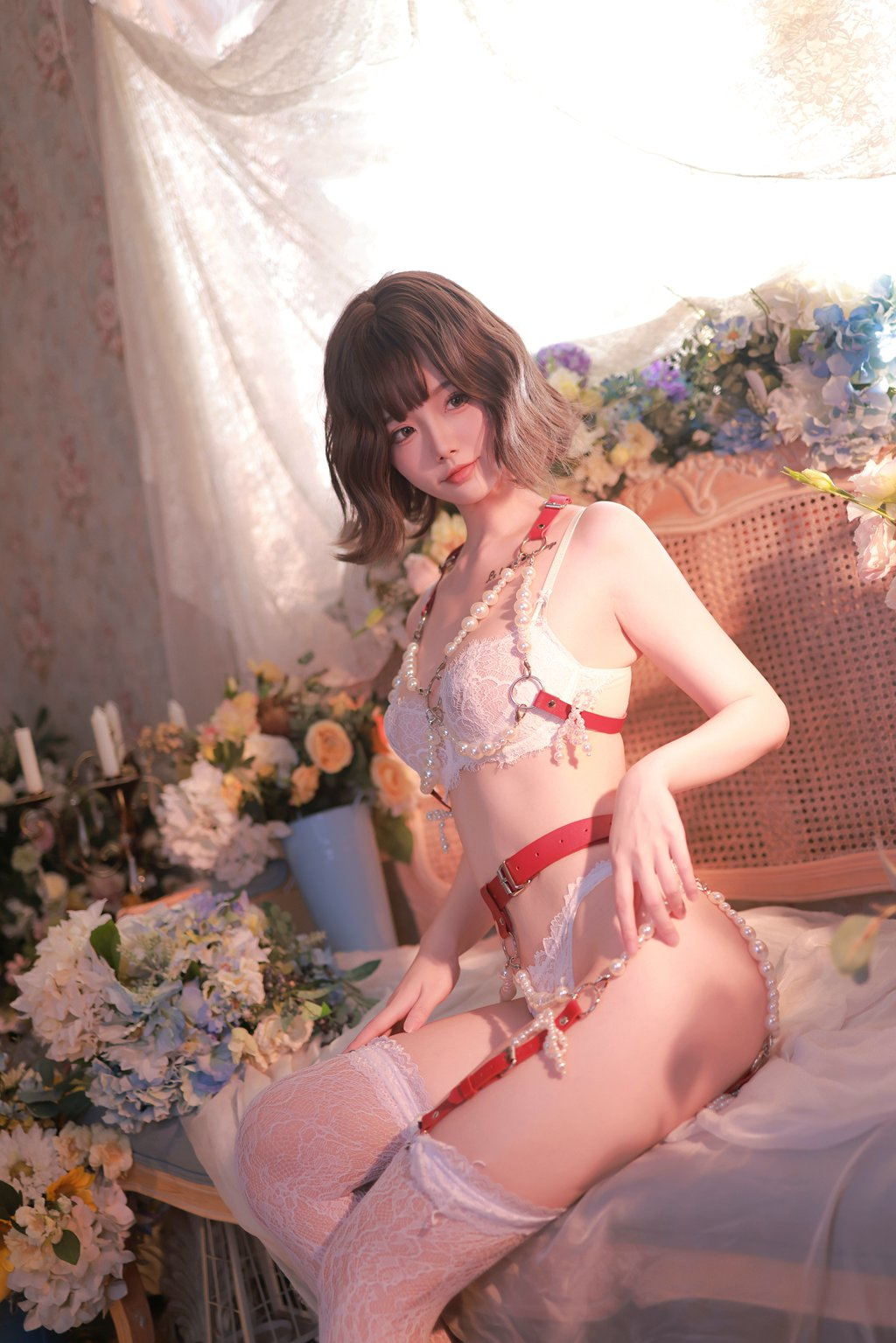 人气Coser@桃良阿宅 白珍珠 [42P/354MB] 网红写真-第1张