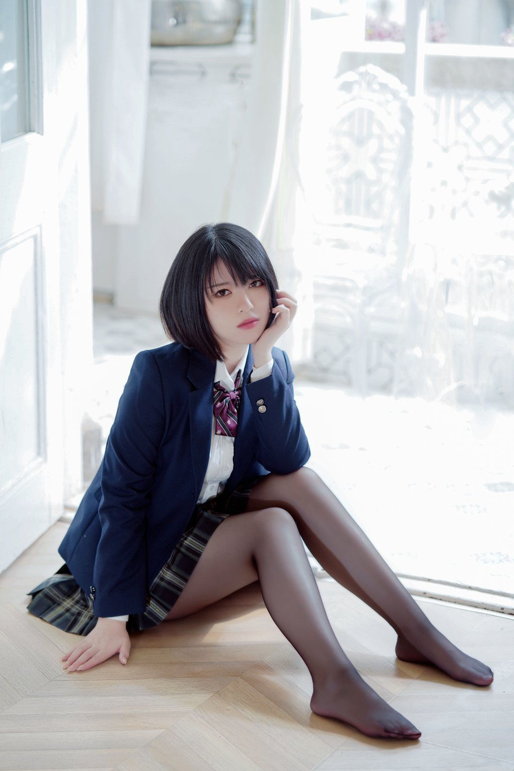 微博人气Coser@半半子 – 彼女の制服姿が好き[54P/84MB] 网红写真-第1张