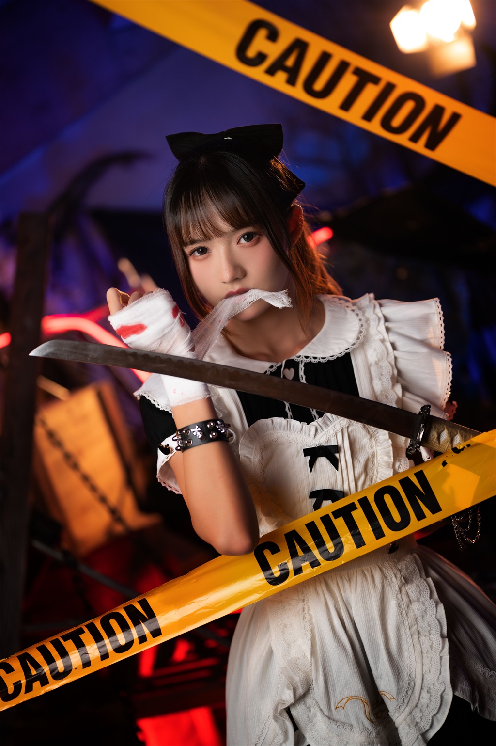 人气Coser@兔子Zzz不吃胡萝卜 战斗女仆 [23P/256MB] 网红写真-第1张