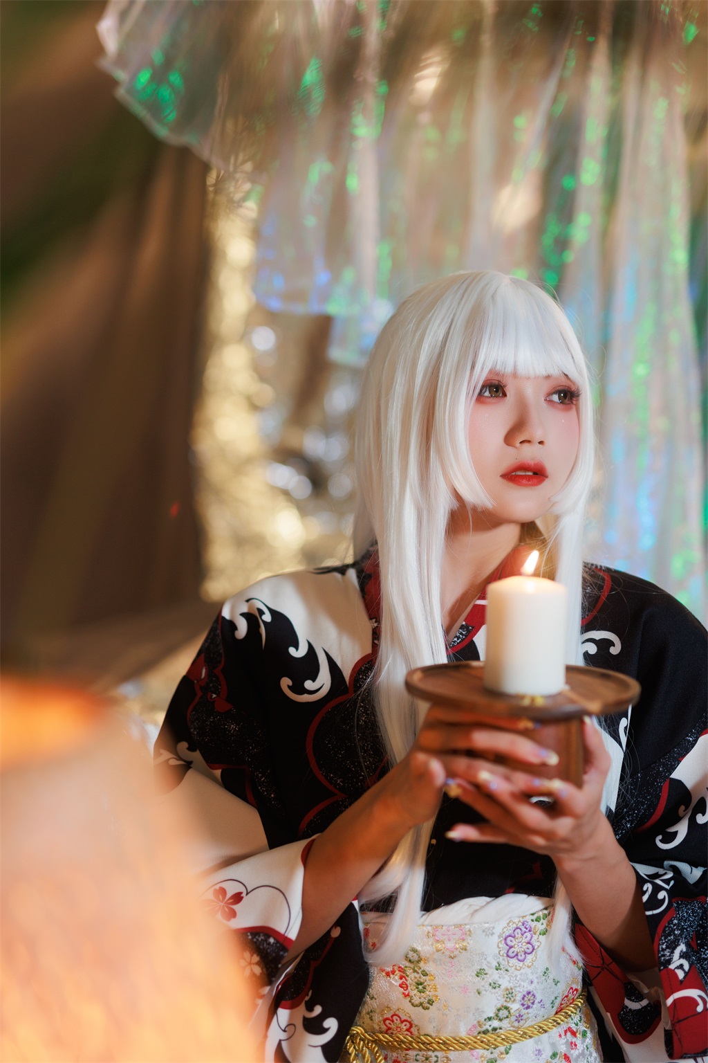 人气Coser@兔子Zzz不吃胡萝卜 白发姬 [42P/518MB] 网红写真-第3张