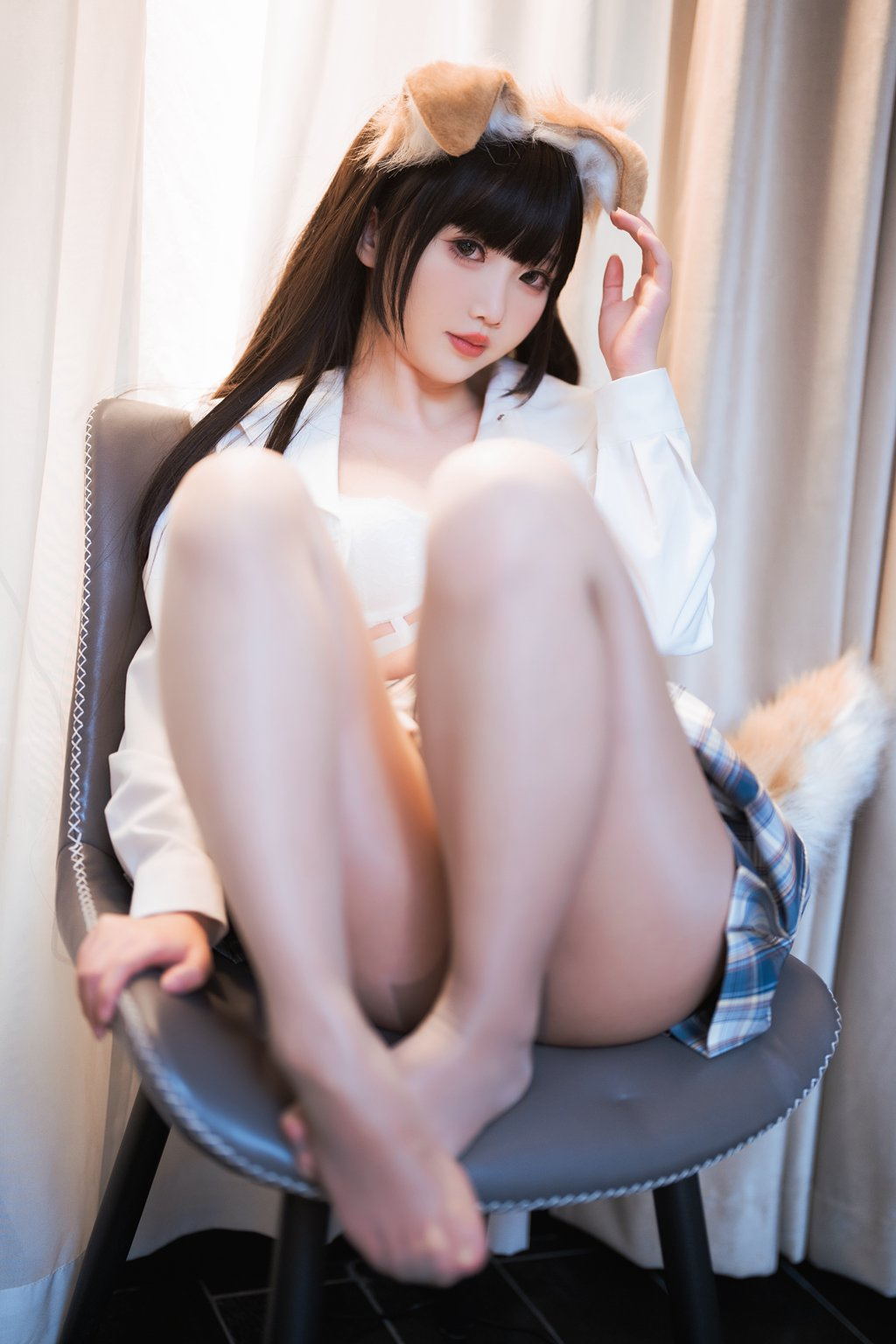 人气动漫Coser@面饼仙儿 狗妹JK [24P/204MB] 网红写真-第4张