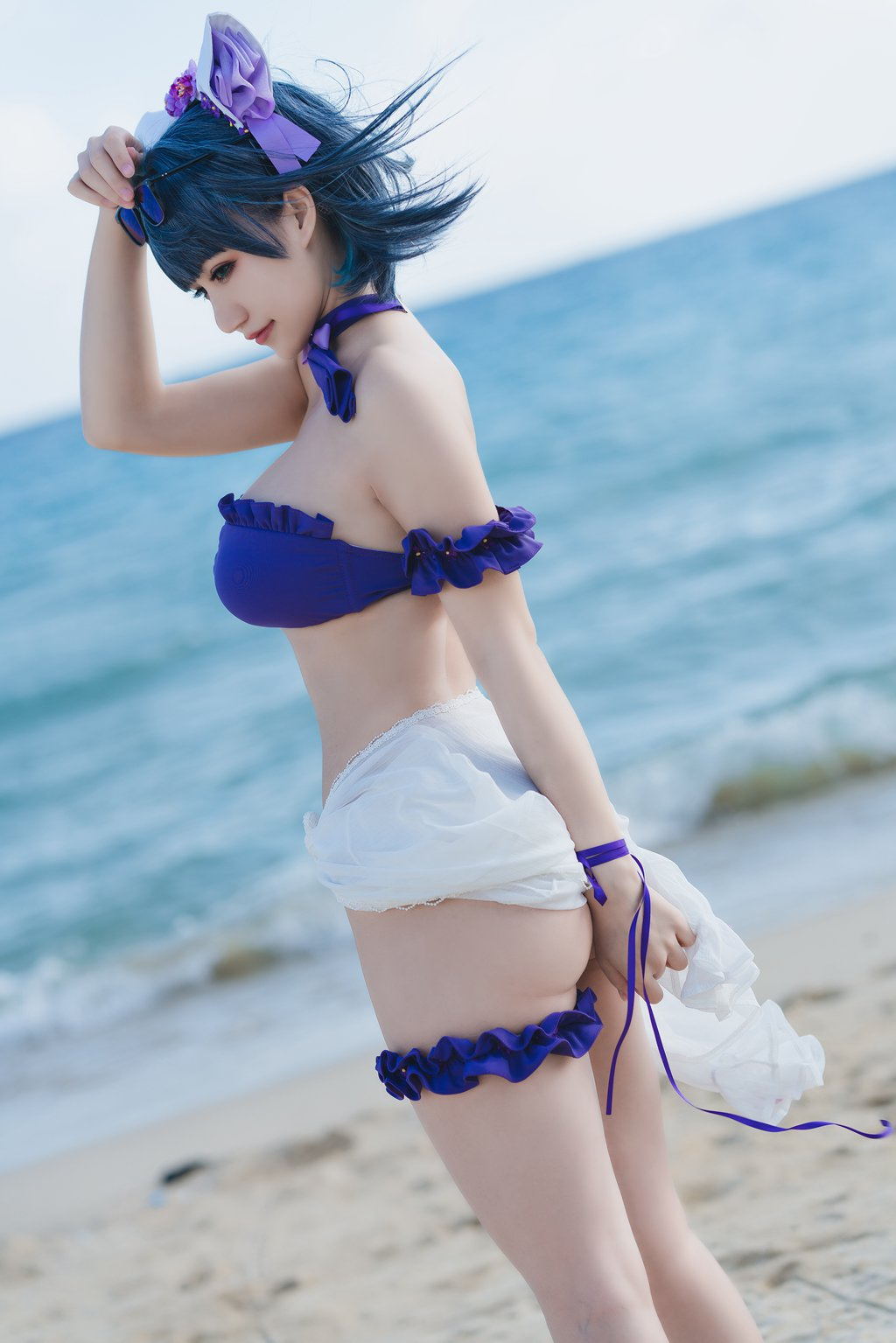 人气Coser@小仓千代w NO.044 – 1月舰长 柴郡泳装 [22P-78 MB] 网红写真-第4张