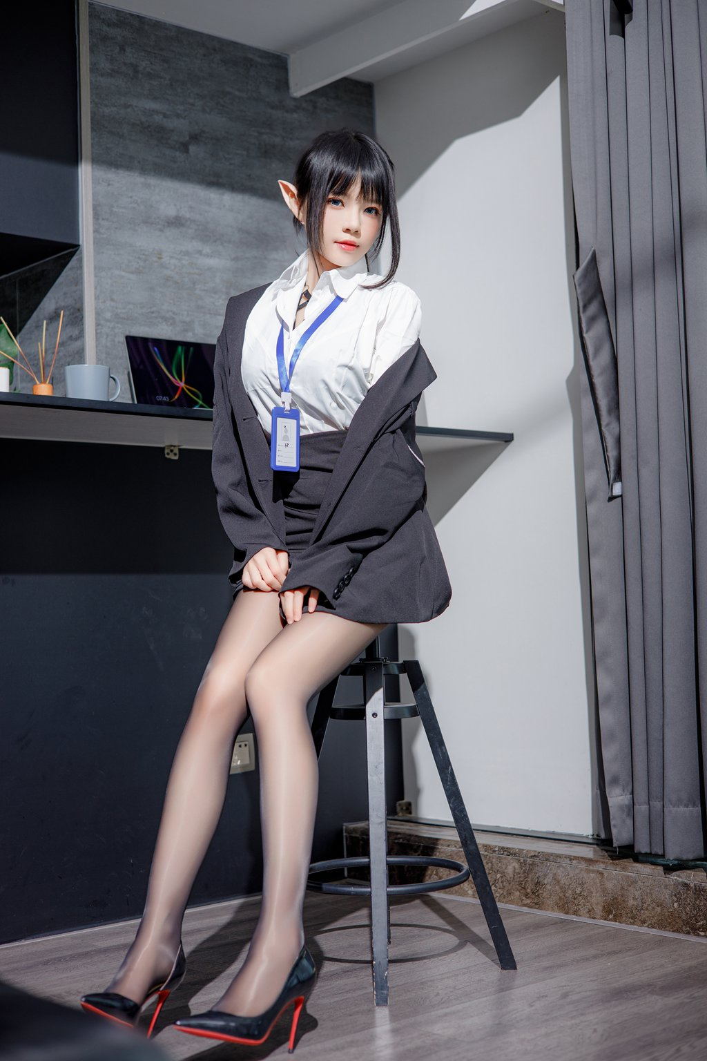 人气Coser@桜桃喵 精灵OL [46P/1V/631MB] 网红写真-第2张