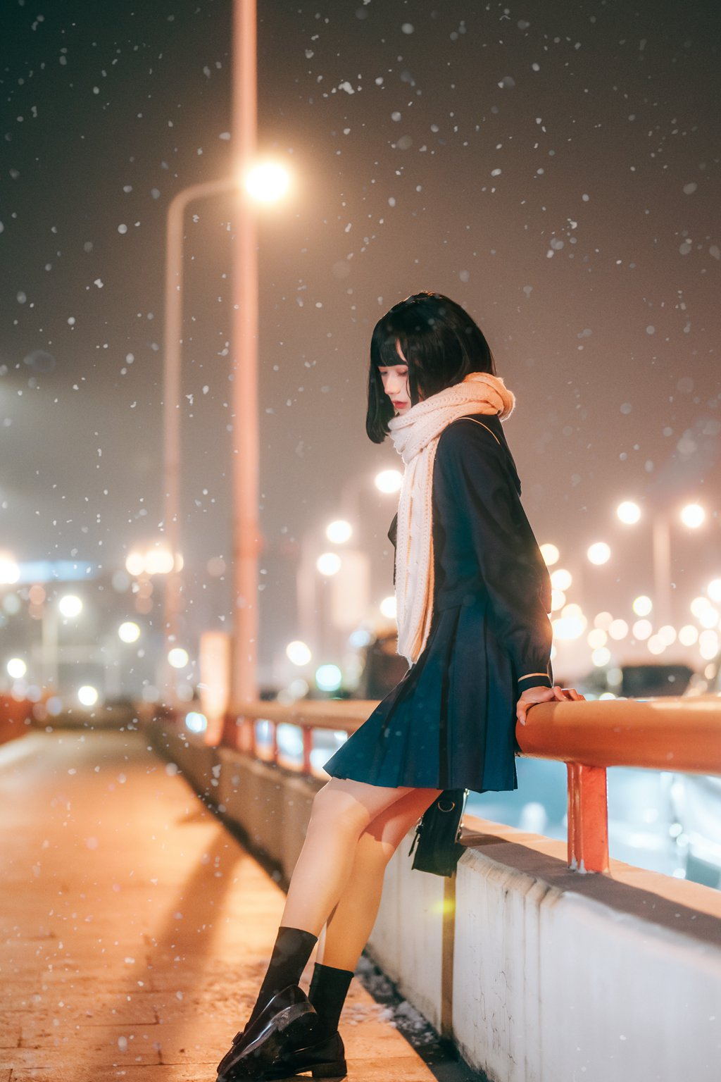 人气Coser@兔子Zzz不吃胡萝卜 雪夜[22P/222MB] 网红写真-第2张