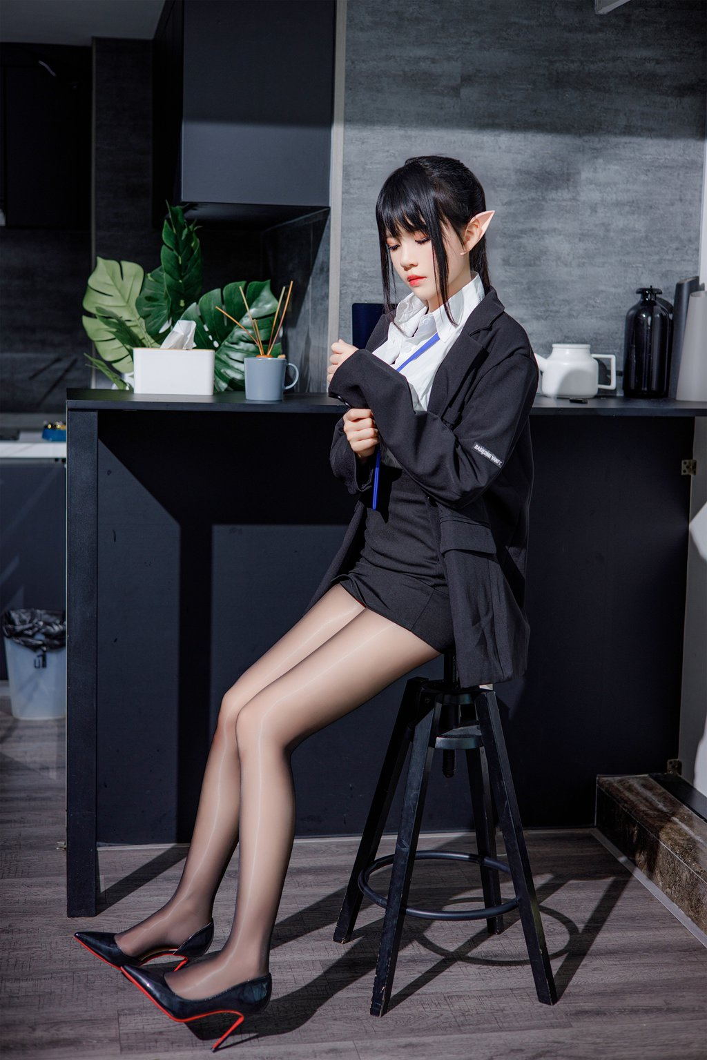 人气Coser@桜桃喵 精灵OL [46P/1V/631MB] 网红写真-第1张