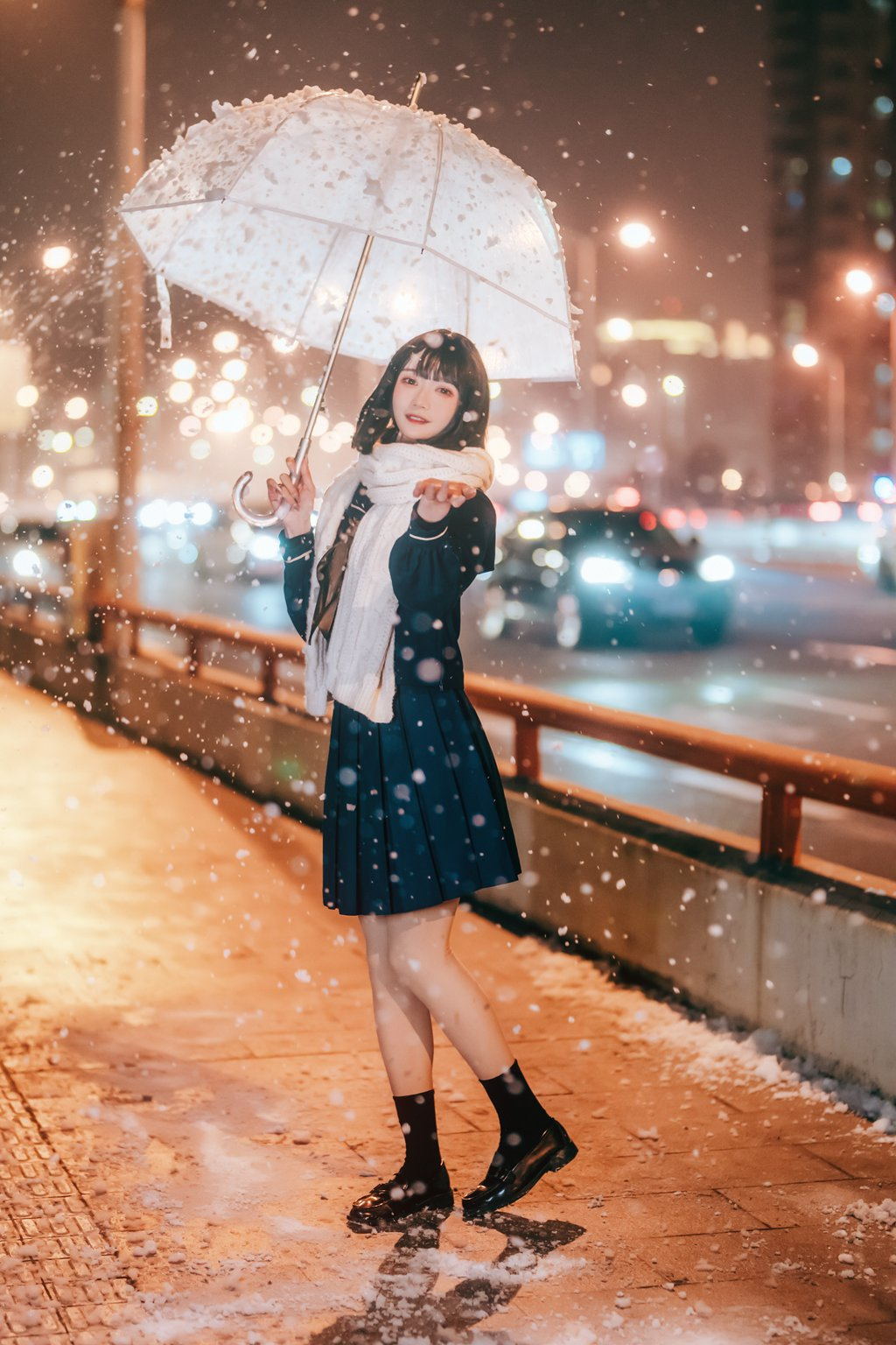 人气Coser@兔子Zzz不吃胡萝卜 雪夜[22P/222MB] 网红写真-第1张